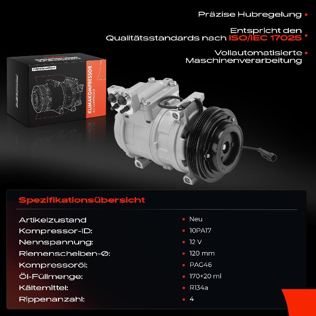 1x Klimakompressor für Iveco Daily III Bus Kasten 2.8L 1999-2007