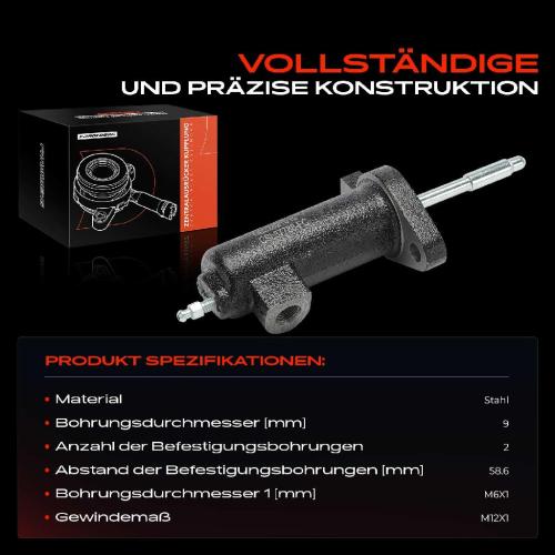 1x Kupplungsnehmerzylinder für Mercedes-Benz W123 W124 W201 S124 W460 R107 1974-2002 Bild 1x Kupplungsnehmerzylinder für Mercedes-Benz W123 W124 W201 S124 W460 R107 1974-2002