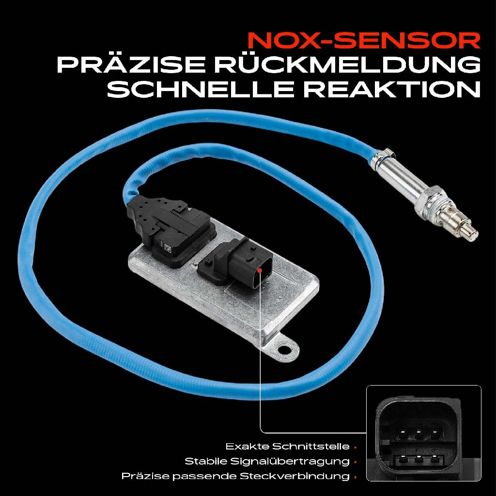 1x Nox Sensor Nitrogen Oxide Lamdasonde nach Katalysator für Audi BMW Chrysler Citroën Fiat Ford Renault