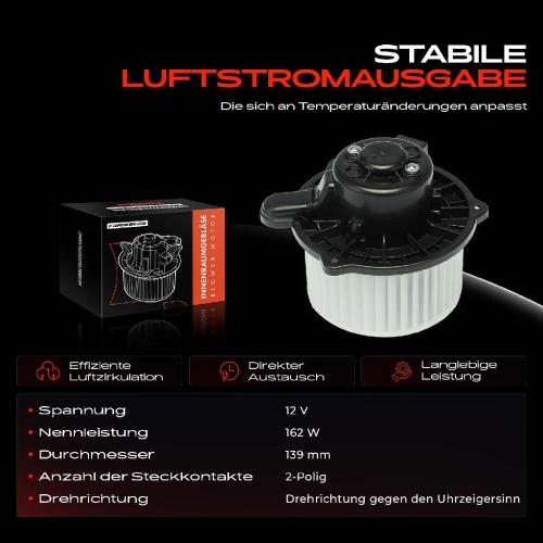Frankberg 1x Gebläsemotor Innenraumgebläse für Hyundai i10 BA IA PA 1.0L 1.1L 1.2L 2007-2017 Bild Frankberg 1x Gebläsemotor Innenraumgebläse für Hyundai i10 BA IA PA 1.0L 1.1L 1.2L 2007-2017