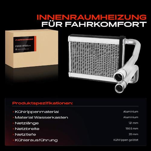 1x Wärmetauscher Innenraumheizung für KIA Picanto SA 1.0L 1.1L 2005-2011 Bild 1x Wärmetauscher Innenraumheizung für KIA Picanto SA 1.0L 1.1L 2005-2011