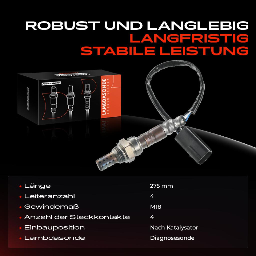 1x Lambdasonde Diagnosesonde Nach Katalysator für Mazda RX-8 FE SE 1.3L 2008-2012