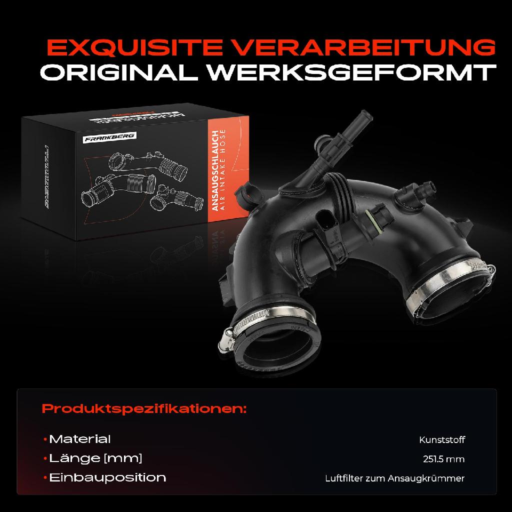 1x Ansaugschlauch, Luftfilter für Mercedes-Benz W205 W213 X253 C253 W447