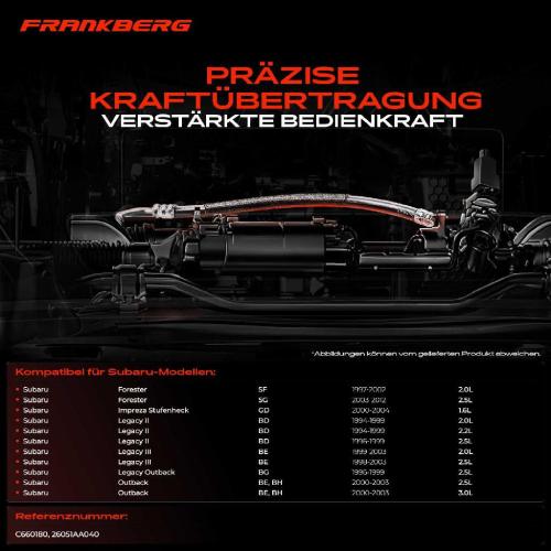 1x Seilzug Feststellbremse Vorderachse beidseitig für Subaru Forester Impreza GG Legacy 2 Bild 1x Seilzug Feststellbremse Vorderachse beidseitig für Subaru Forester Impreza GG Legacy 2