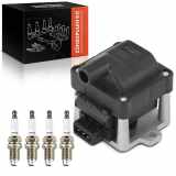 Frankberg 1x Zündspule Zündkerze für VW Golf III Variant IV Polo Passat Sharan Transporter Bus Kasten