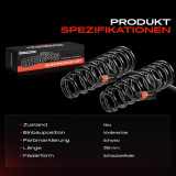 2x Fahrwerksfeder Vorderachse für Mazda 6 GG 6 Station Wagon GY 6 GG 2002-2007