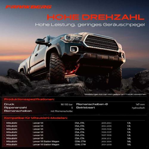 1x Servopumpe hydraulisch für Mitsubishi Lancer VII 1.3L 1.6L 2003-2013 Bild 1x Servopumpe hydraulisch für Mitsubishi Lancer VII 1.3L 1.6L 2003-2013