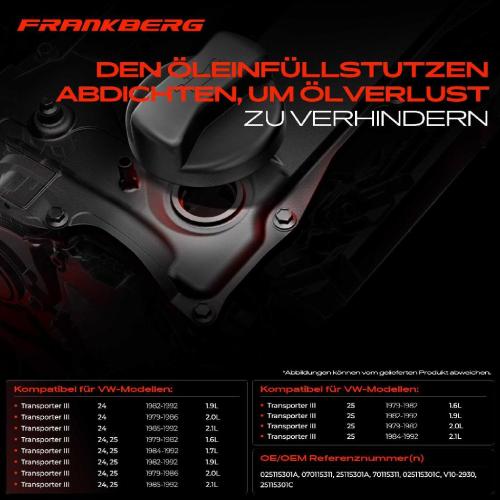 1x Ölverschlusskappe Öldeckel Ölkappe für VW T3 24 25 T4 70A 70H 7DA 7DH Bild 1x Ölverschlusskappe Öldeckel Ölkappe für VW T3 24 25 T4 70A 70H 7DA 7DH
