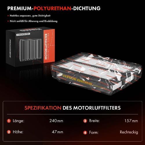 1x Luftfilter Filtereinsatz für Honda CR-V IV RM Bj ab 2012 Benzin Bild 1x Luftfilter Filtereinsatz für Honda CR-V IV RM Bj ab 2012 Benzin