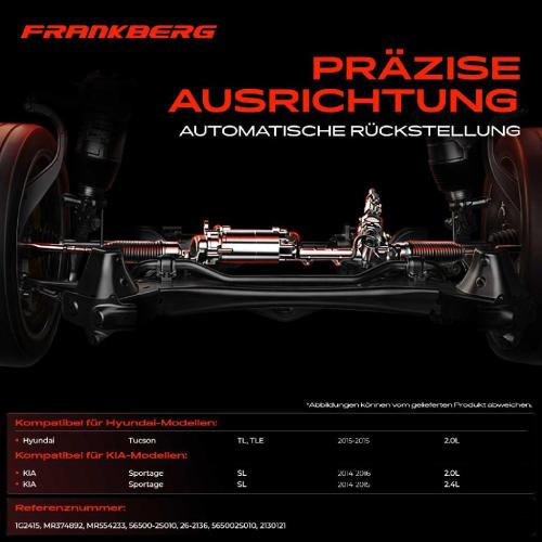 Frankberg 1x Lenkgetriebe Servolenkgetriebe für Hyundai Tucson KIA Sportage 2.0L Bild Frankberg 1x Lenkgetriebe Servolenkgetriebe für Hyundai Tucson KIA Sportage 2.0L