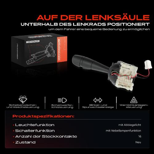 1x Kombischalter Lenkstockschalter für Renault Clio BH KH Trafic JG Twingo Captur Bild 1x Kombischalter Lenkstockschalter für Renault Clio BH KH Trafic JG Twingo Captur