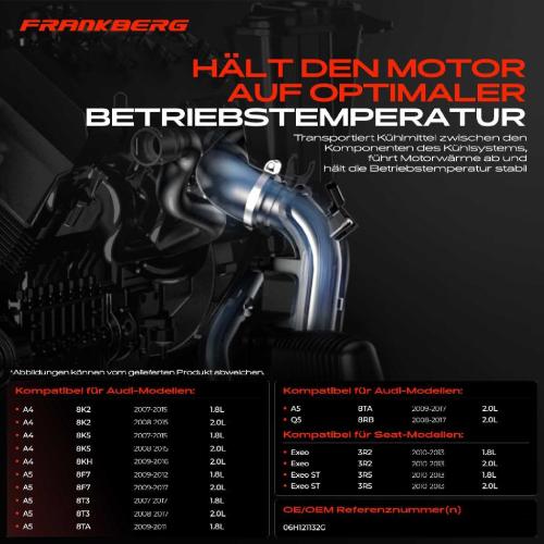 1x Kühlmittelflansch Wasserauslass für VW Multivan V VI Audi A4 A6 Q5 Seat Exeo Bild 1x Kühlmittelflansch Wasserauslass für VW Multivan V VI Audi A4 A6 Q5 Seat Exeo