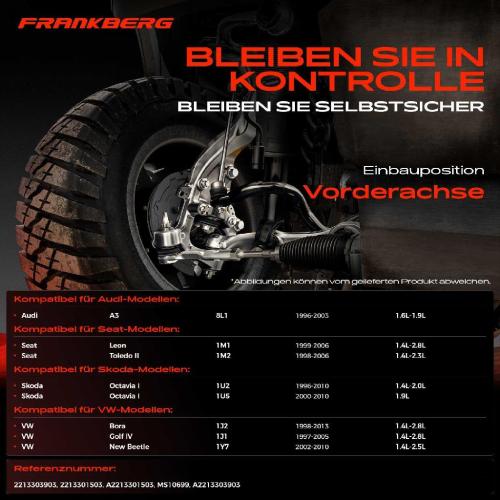 2x Spurstangenkopf Vorderachse für VW Bora Variant Golf IV Van New Beetle Cabriolet Audi A3 Seat Leon Bild 2x Spurstangenkopf Vorderachse für VW Bora Variant Golf IV Van New Beetle Cabriolet Audi A3 Seat Leon
