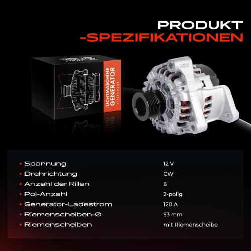 1x Lichtmaschine Generator für BMW 3er Z3 Coupe Roadster E46 E36 M3 3.2L 2000-2007 Bild 1x Lichtmaschine Generator für BMW 3er Z3 Coupe Roadster E46 E36 M3 3.2L 2000-2007