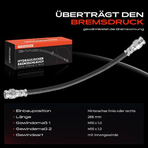 Frankberg 1x Bremsschlauch Bremsschläuche Hinterachse Links oder Rechts für Mazda 323 626 Premacy Bild Frankberg 1x Bremsschlauch Bremsschläuche Hinterachse Links oder Rechts für Mazda 323 626 Premacy