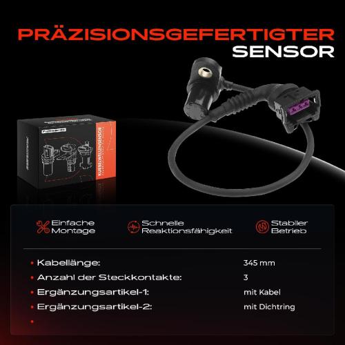 1x Kurbelwellensensor Impulsgeber für BMW E39 535i 540i E38 735i iL 740i iL E31 840Ci 3.5L 4.4L Bild 1x Kurbelwellensensor Impulsgeber für BMW E39 535i 540i E38 735i iL 740i iL E31 840Ci 3.5L 4.4L