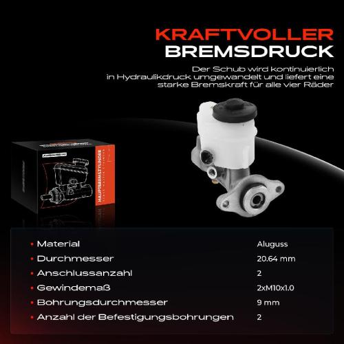 1x Hauptbremszylinder Bremszylinder für Toyota Corolla E11 Compact Liftback mit ABS Bild 1x Hauptbremszylinder Bremszylinder für Toyota Corolla E11 Compact Liftback mit ABS