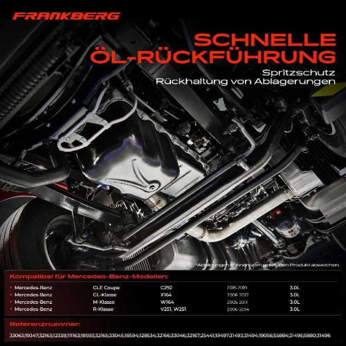 Frankberg 1x Ölwanne Motorölwanne für Mercedes-Benz X164 C292 W164 W251 V251 GL320 450 550 Bild Frankberg 1x Ölwanne Motorölwanne für Mercedes-Benz X164 C292 W164 W251 V251 GL320 450 550