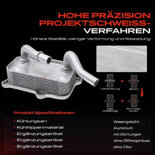 1x Ölkühler Motoröl für Mercedes-Benz W202 W203 S202 S203 C209 A209 W210 W211 S210 Bild 1x Ölkühler Motoröl für Mercedes-Benz W202 W203 S202 S203 C209 A209 W210 W211 S210