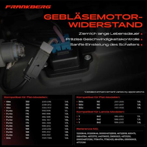 1x Widerstand Vorwiderstand Gebläsemotor für Fiat Ducato Bus 244 Idea 350 Punto Bild 1x Widerstand Vorwiderstand Gebläsemotor für Fiat Ducato Bus 244 Idea 350 Punto
