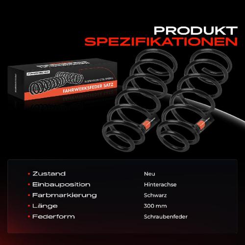 Frankberg 2x Fahrwerksfeder Hinterachse für Hyundai i10 BA IA 1.0L 1.2L 2013-2019 Bild Frankberg 2x Fahrwerksfeder Hinterachse für Hyundai i10 BA IA 1.0L 1.2L 2013-2019