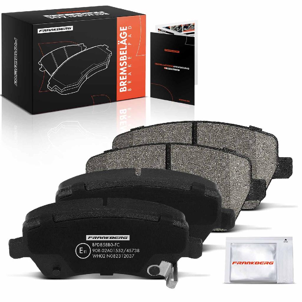 Frankberg 4x Bremsbeläge Vorderachse für Nissan Micra IV V Note 1.2L 0.9L 1.0L 1.5L 2010-2025