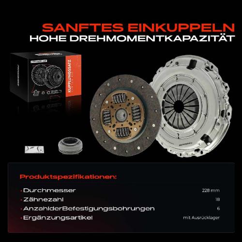 1x Kupplungssatz für Citroën Berlingo/Berlingo First MPV Kasten/MPV C3 I C4 Coupe Grand Picasso Stufenheck Bild 1x Kupplungssatz für Citroën Berlingo/Berlingo First MPV Kasten/MPV C3 I C4 Coupe Grand Picasso Stufenheck