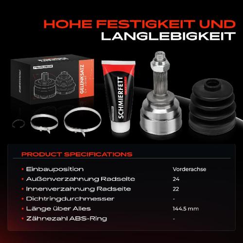 1x Antriebswelle Gelenksatz Vorderachse für KIA Rio DC Schrägheck Stufenheck Bild 1x Antriebswelle Gelenksatz Vorderachse für KIA Rio DC Schrägheck Stufenheck