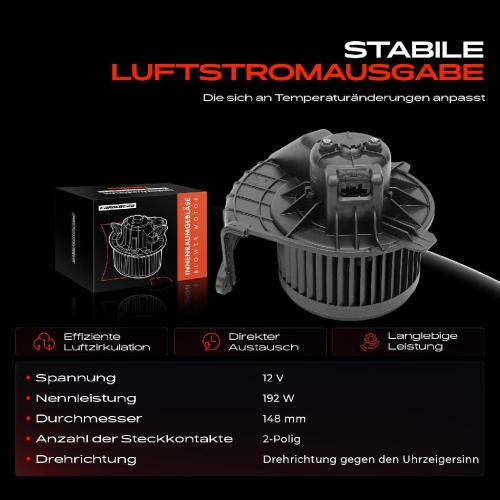 1x Gebläsemotor Innenraumgebläse für Mercedes-Benz Citan Nissan NV400 Opel Movano B Bild 1x Gebläsemotor Innenraumgebläse für Mercedes-Benz Citan Nissan NV400 Opel Movano B