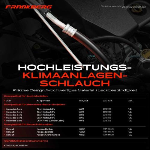 1x Niederdruckleitung Klimaanlage für Mercedes-Benz Citan Kasten/MPV W415 Audi A7 Sportback 4GA 4GF Bild 1x Niederdruckleitung Klimaanlage für Mercedes-Benz Citan Kasten/MPV W415 Audi A7 Sportback 4GA 4GF