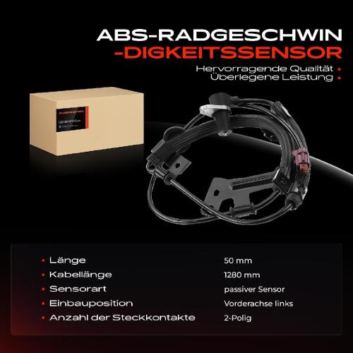 1x ABS Sensor Vorderachse links für Nissan Primera Hatchback Traveller 1.6L 1.8L 2.0L 1996-2001 Bild 1x ABS Sensor Vorderachse links für Nissan Primera Hatchback Traveller 1.6L 1.8L 2.0L 1996-2001