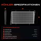 1x Kühler Wasserkühler Motorkühler für Volvo S40 I 644 V40 Kombi 645 1.9L 1999-2004