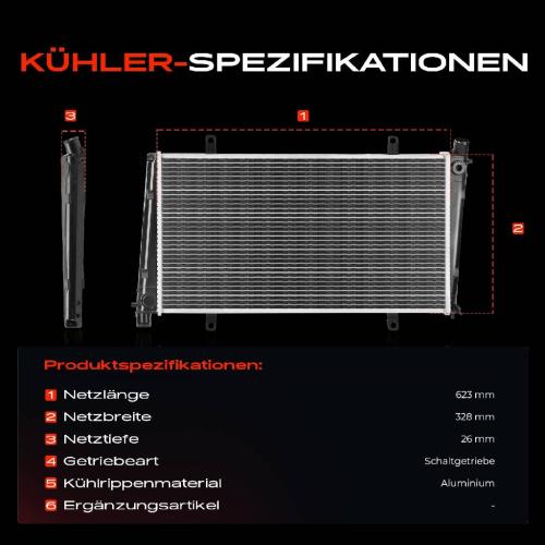 1x Kühler Wasserkühler Motorkühler für Volvo S40 I 644 V40 Kombi 645 1.9L 1999-2004 Bild 1x Kühler Wasserkühler Motorkühler für Volvo S40 I 644 V40 Kombi 645 1.9L 1999-2004