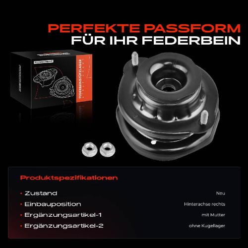 1x Domlager Federbeinstütz lager für KIA Sephia FA Shuma FB 1995-1998 Bild 1x Domlager Federbeinstütz lager für KIA Sephia FA Shuma FB 1995-1998