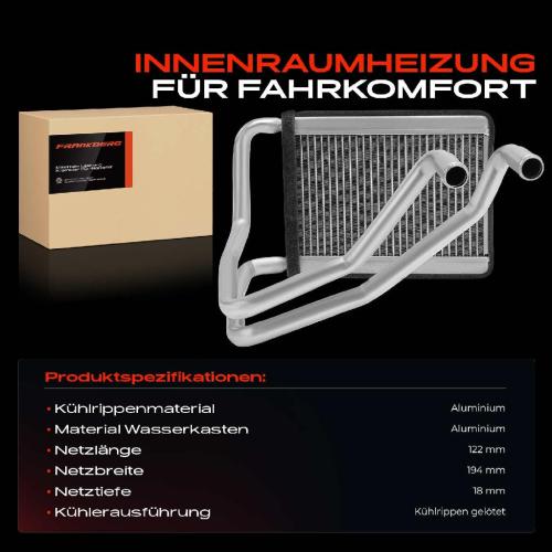 1x Wärmetauscher Innenraumheizung für Hyundai i10 BA IA PA 1.1L 1.2L 2008-2017 Bild 1x Wärmetauscher Innenraumheizung für Hyundai i10 BA IA PA 1.1L 1.2L 2008-2017