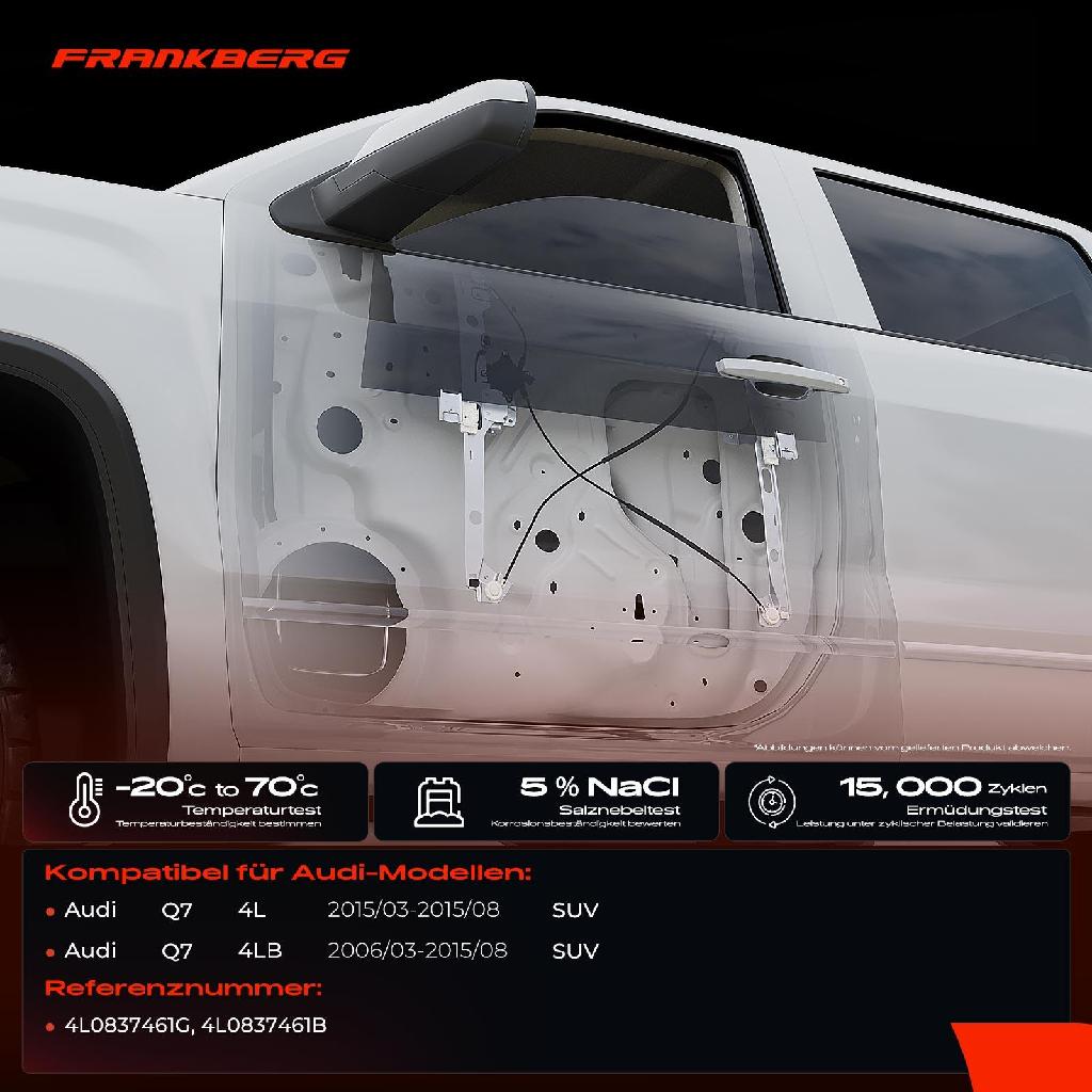 1x Fensterheber Vorne Links für Audi Q7 4LB SUV 2006-2015