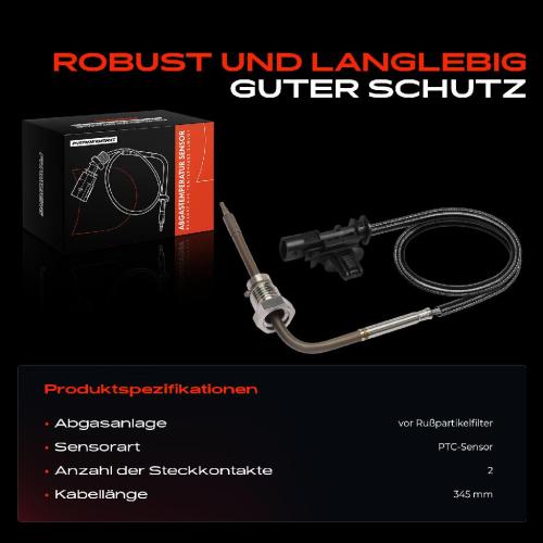 1x Abgastemperatursensor für Fiat 500L 199 500X 334 1.6L 2.0L Bild 1x Abgastemperatursensor für Fiat 500L 199 500X 334 1.6L 2.0L