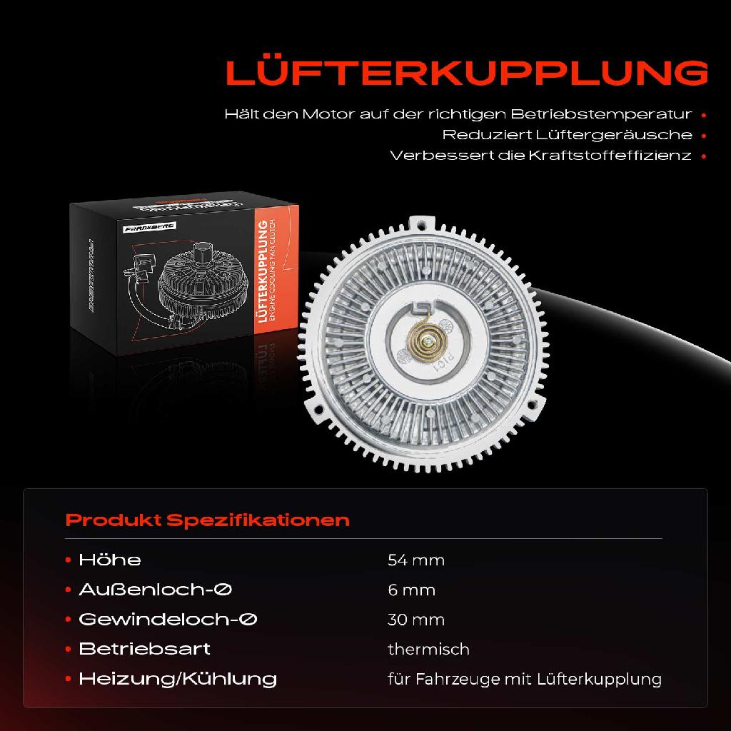 1x Lüfterkupplung Kühlerlüfte für Mercedes-Benz W163 1998-2005