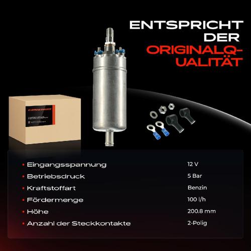Frankberg 1x Kraftstoffpumpe für Alfa Romeo 75 Alpine V6 Citroën CX II Fiat Uno Porsche 911 Cabriolet 924 944 968 Bild Frankberg 1x Kraftstoffpumpe für Alfa Romeo 75 Alpine V6 Citroën CX II Fiat Uno Porsche 911 Cabriolet 924 944 968