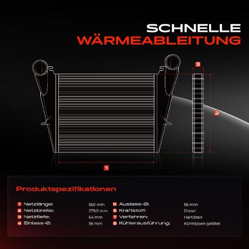 1x Ladeluftkühler Turbokühler für Mercedes-Benz M-Klasse W164 V251 W251 X164 3.0L Bild 1x Ladeluftkühler Turbokühler für Mercedes-Benz M-Klasse W164 V251 W251 X164 3.0L