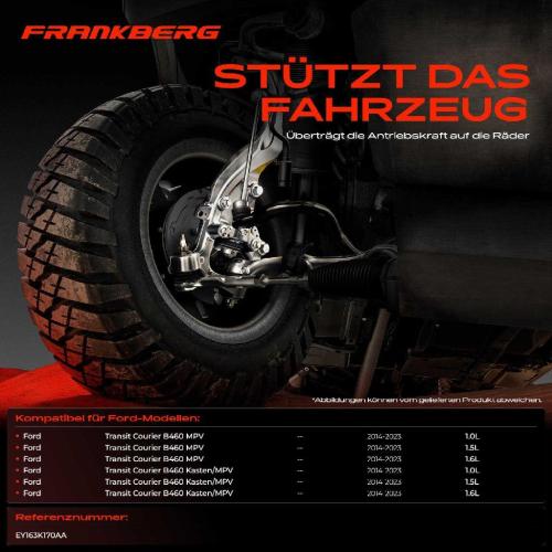 Frankberg 1x Achsschenkel Radaufhängung Vorderachse Rechts für Ford Transit Courier Kasten Kombi Bild Frankberg 1x Achsschenkel Radaufhängung Vorderachse Rechts für Ford Transit Courier Kasten Kombi