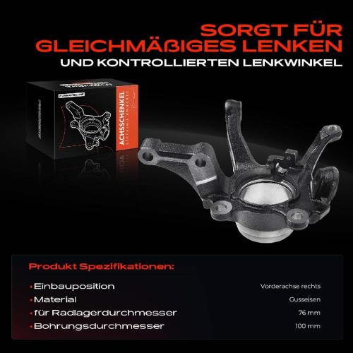 1x Achsschenkel Radaufhängung Vorderachse Rechts für Nissan X-Trail T30 2.0L 2.2L 2.5L 2001-2013 Bild 1x Achsschenkel Radaufhängung Vorderachse Rechts für Nissan X-Trail T30 2.0L 2.2L 2.5L 2001-2013