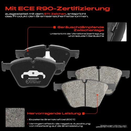 4x Bremsbeläge Vorderachse für BMW F07 F01 F02 F03 F04 E70 F15 F16 F86 E71 E72 2007-2019 Bild 4x Bremsbeläge Vorderachse für BMW F07 F01 F02 F03 F04 E70 F15 F16 F86 E71 E72 2007-2019
