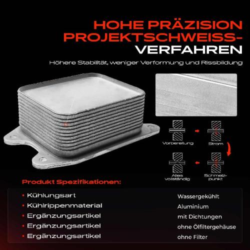 Frankberg 1x Ölkühler Motoröl für VW Audi A1 8X A3 8V A4 A5 Q2 Q3 Seat Ibiza IV V Leon Skoda Bild Frankberg 1x Ölkühler Motoröl für VW Audi A1 8X A3 8V A4 A5 Q2 Q3 Seat Ibiza IV V Leon Skoda