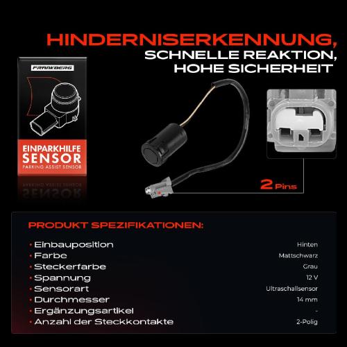 Frankberg 1x Parksensor PDC Sensor Hinten für Lexus LX Toyota Land Cruiser 100 J1 Bild Frankberg 1x Parksensor PDC Sensor Hinten für Lexus LX Toyota Land Cruiser 100 J1