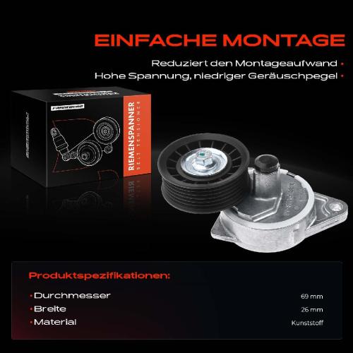 1x Spannrolle Riemenspanner für Ford Focus Mondeo II Cougar Mazda Bild 1x Spannrolle Riemenspanner für Ford Focus Mondeo II Cougar Mazda