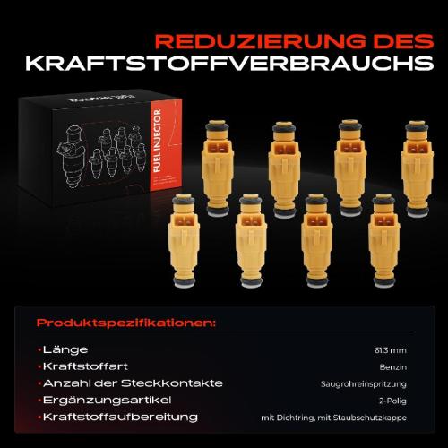 8x Einspritzventil Einspritzdüse für Porsche Cayenne 9PA 2002-2007 Bild 8x Einspritzventil Einspritzdüse für Porsche Cayenne 9PA 2002-2007