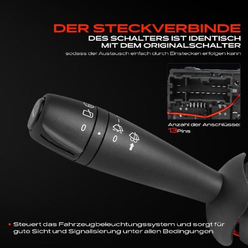 1x Kombischalter Lenkstockschalter für Dacia Duster Lodgy Sandero Renault Logan Bild 1x Kombischalter Lenkstockschalter für Dacia Duster Lodgy Sandero Renault Logan