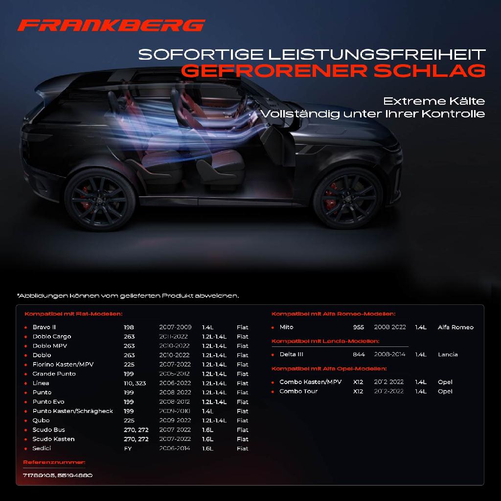 1x Klimakompressor für Alfa Romeo Mito Fiat Doblo Punto Lancia Opel 1.2L-1.6L