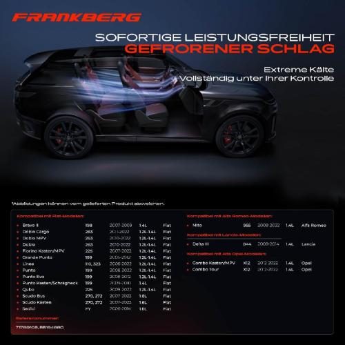 Frankberg 1x Klimakompressor für Alfa Romeo Mito Fiat Doblo Punto Lancia Opel 1.2L-1.6L Bild Frankberg 1x Klimakompressor für Alfa Romeo Mito Fiat Doblo Punto Lancia Opel 1.2L-1.6L